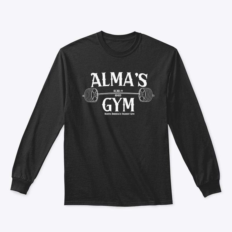 Alma's Gym (Dark Colors/White Logo)