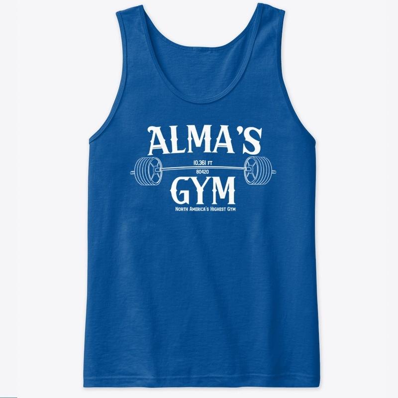 Alma's Gym (Dark Colors/White Logo)