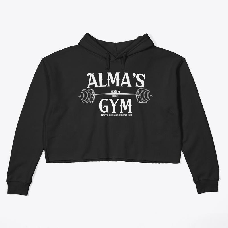 Alma's Gym (Dark Colors/White Logo)