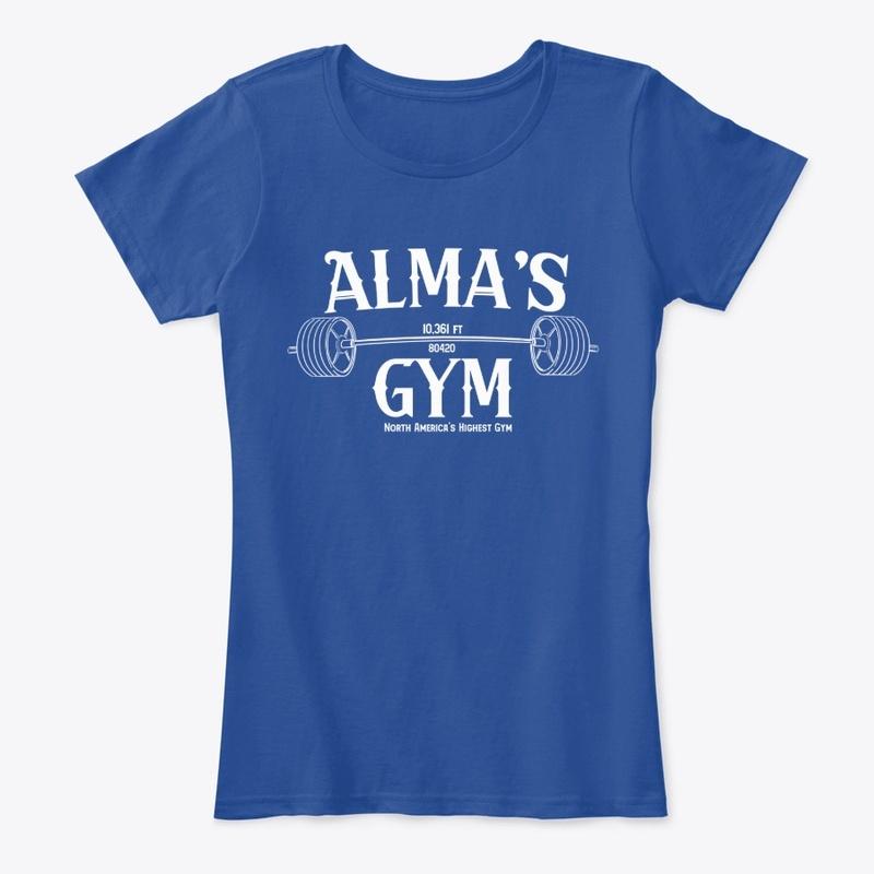 Alma's Gym (Dark Colors/White Logo)