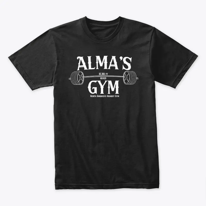 Alma's Gym (Dark Colors/White Logo)